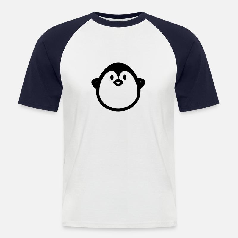 Penguin - Men's Baseball T-Shirt - white/navy