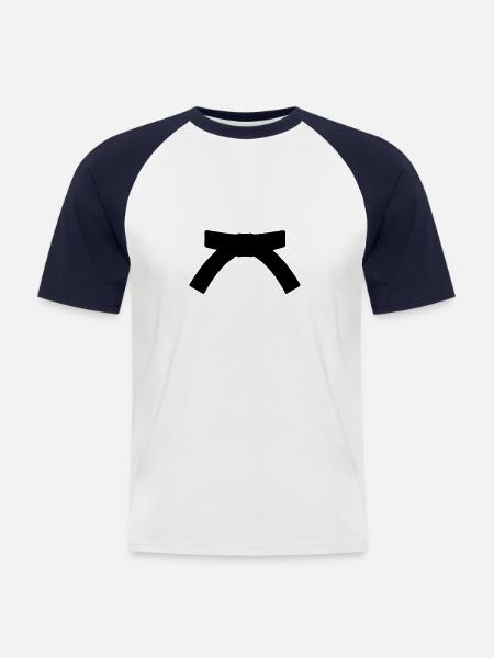 belt - Men's Baseball T-Shirt - white/navy