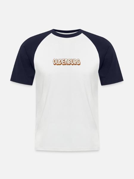 Oldenburgerin Oldenburger Oldenburg - Men's Baseball T-Shirt - white/navy