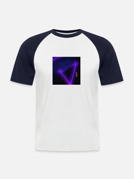 Purple Feeling #2 - Men's Baseball T-Shirt - white/navy