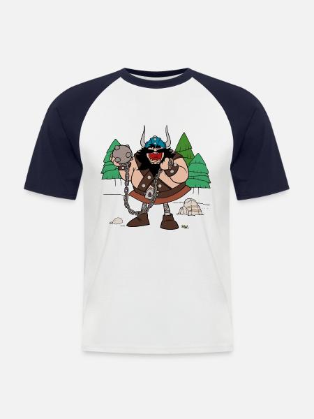 Vicky the Viking Terrible Sven - Men's Baseball T-Shirt - white/navy