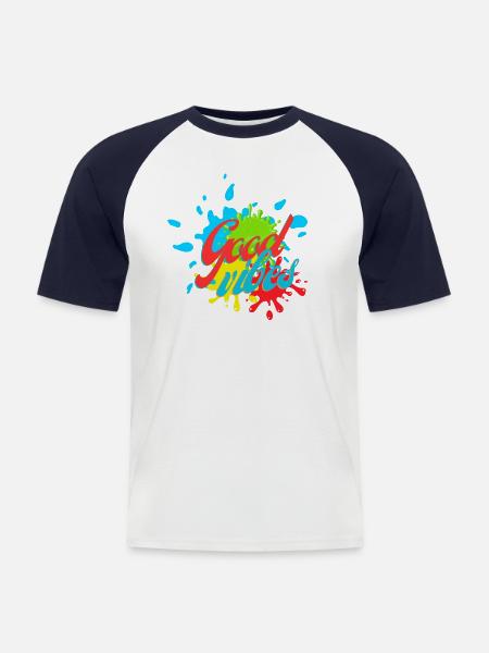 Vibes - Men's Baseball T-Shirt - white/navy