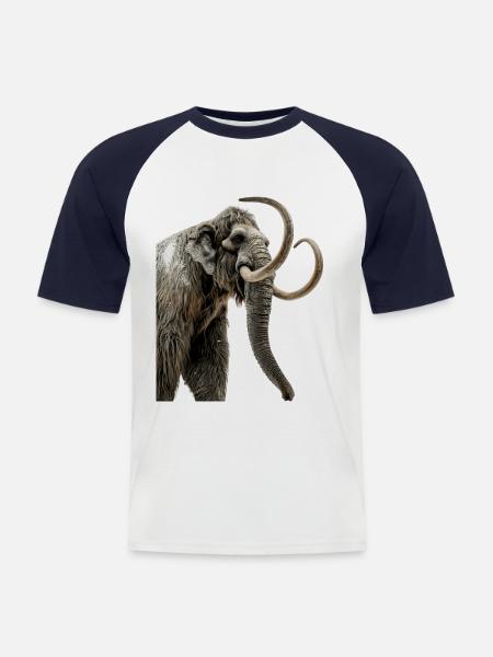 Mammoth - Men's Baseball T-Shirt - white/navy