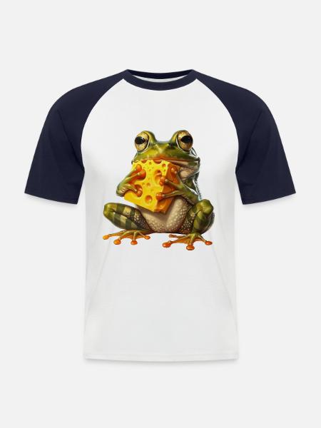 Frog - Men's Baseball T-Shirt - white/navy
