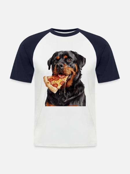 Rottweiler - Men's Baseball T-Shirt - white/navy