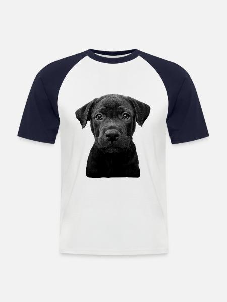 Cane Corso - Männer Baseball-T-Shirt - Weiß/Navy
