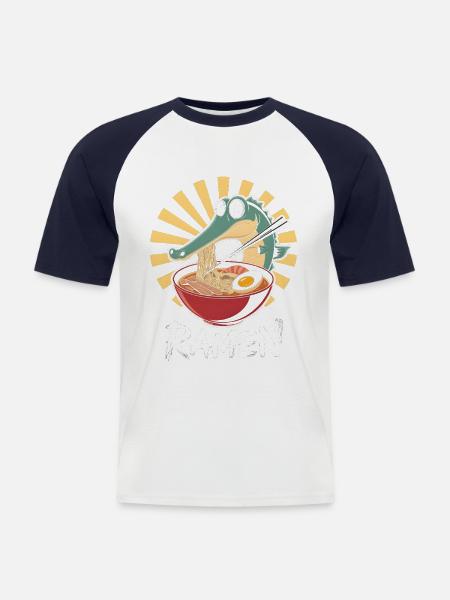 Gar - Männer Baseball-T-Shirt - Weiß/Navy