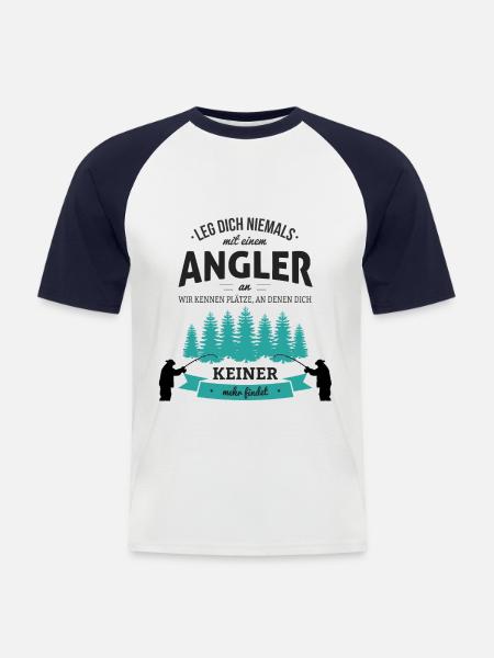 Fishermen - Men's Baseball T-Shirt - white/navy