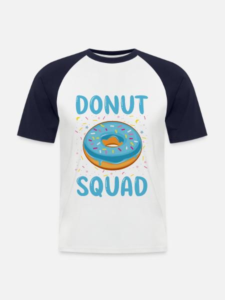 Donut Squad - Men's Baseball T-Shirt - white/navy