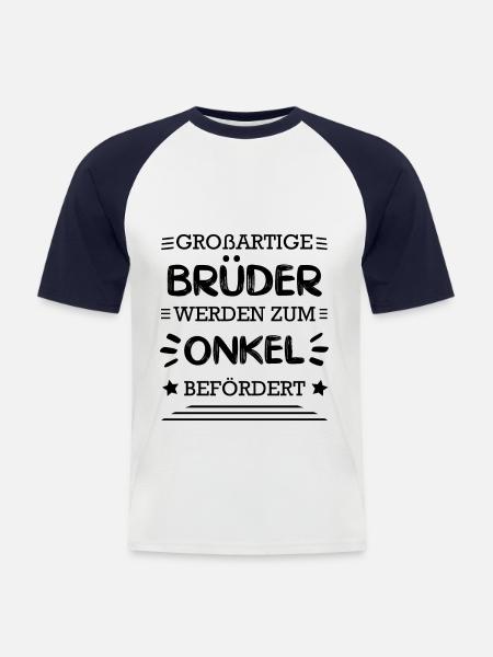 Großartige Brüder Onkel - Männer Baseball-T-Shirt - Weiß/Navy
