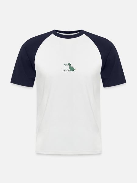 Letter C - Men's Baseball T-Shirt - white/navy