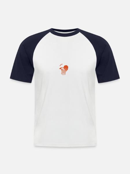 Ballsport - Männer Baseball-T-Shirt - Weiß/Navy