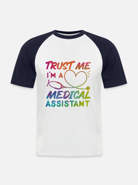 Certified Medical Assistant - Men's Baseball T-Shirt - white/navy