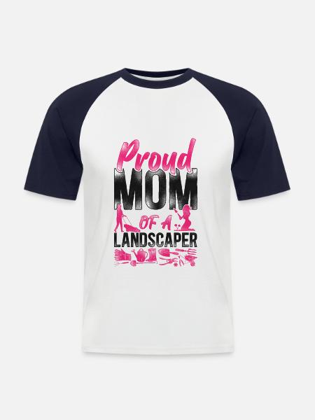 Landscaper Landscaping Landscape - Männer Baseball-T-Shirt - Weiß/Navy