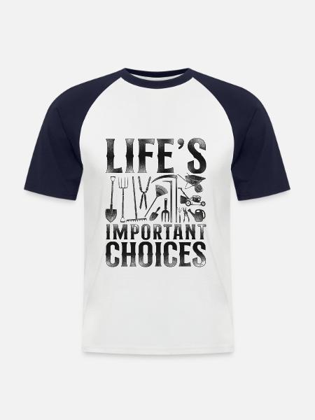 Landscaper Landscaping Landscape - Männer Baseball-T-Shirt - Weiß/Navy