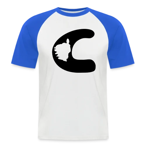 Lettre C Carte Corse - T-shirt baseball manches courtes Homme