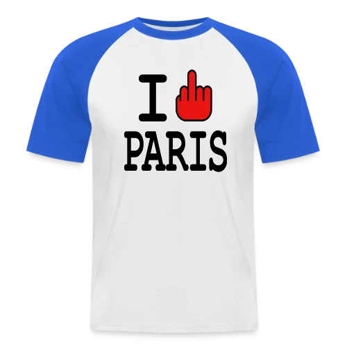 Anti-Paris Dégouté - T-shirt baseball manches courtes Homme