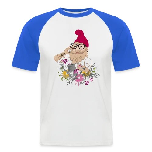 Jardinier Hipster - T-shirt baseball manches courtes Homme