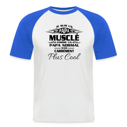Esprit Musclé & Fitness - T-shirt baseball manches courtes Homme