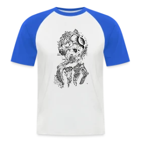 Maquette de T-shirt baseball manches courtes Homme - Dessine-moi un Poulpe ! à imprimer et personnaliser