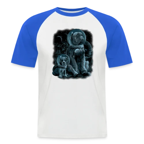 Nostalgie Cosmique : Explorateur des Étoiles - T-shirt baseball manches courtes Homme