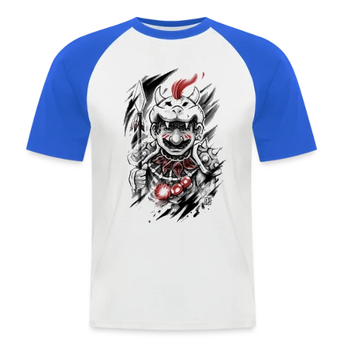 Guerrier Crâne Sauvage - T-shirt baseball manches courtes Homme