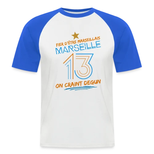 Fier Marseillais On Craint Degun - T-shirt baseball manches courtes Homme