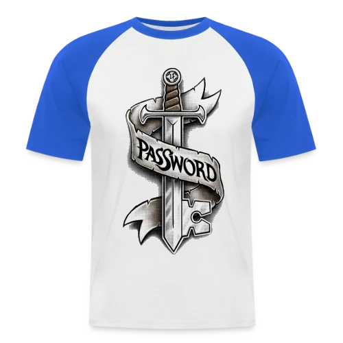 Cyber-Épée Secrète - T-shirt baseball manches courtes Homme