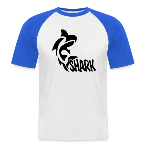 Requin Majestueux des Océans - T-shirt baseball manches courtes Homme