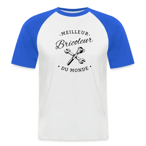 Le Meilleur Bricoleur du Monde - T-shirt baseball manches courtes Homme