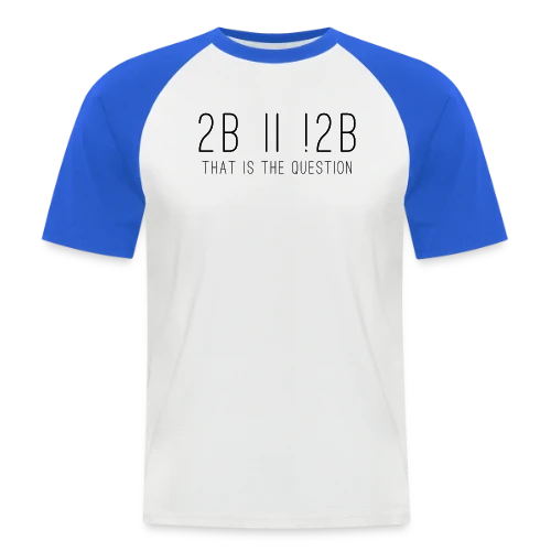 Être ou Ne Pas Être : Le Dilemme d'Hamlet - T-shirt baseball manches courtes Homme