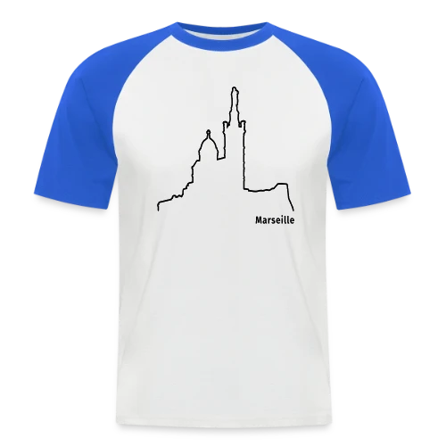 Skyline Marseille Bonne Mère - T-shirt baseball manches courtes Homme