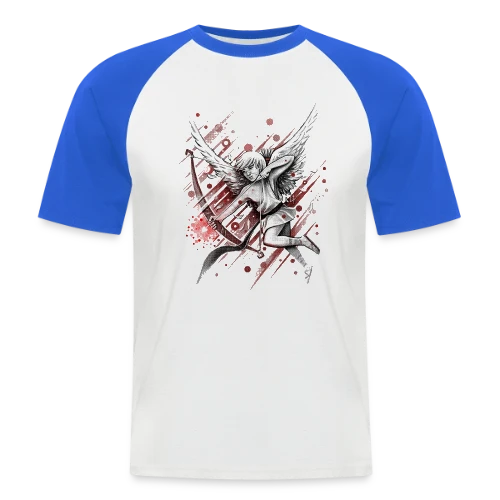 Cupidon, la Flèche d'Amour - T-shirt baseball manches courtes Homme