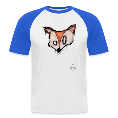 Renard Stylisé K-nimals - T-shirt baseball manches courtes Homme