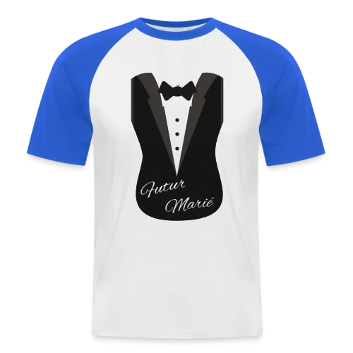 T-shirt EVG : Le Futur Marié - Humour Garanti ! - T-shirt baseball manches courtes Homme