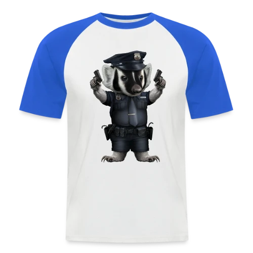 Blaireau Police - T-shirt baseball manches courtes Homme