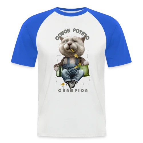 Roi du Canapé - T-shirt baseball manches courtes Homme