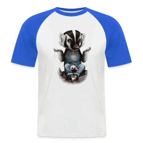 Je m'en fiche, Blaireau Rusé - T-shirt baseball manches courtes Homme