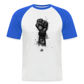 Maquette de T-shirt baseball manches courtes Homme « Punk is Not Dead : Rébellion Éternelle » à imprimer et personnaliser