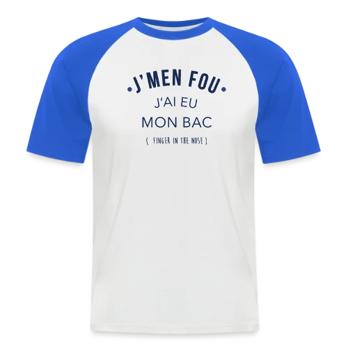 Diplômé du Bac : Mission Accomplie ! - T-shirt baseball manches courtes Homme