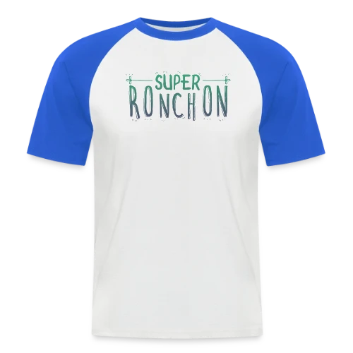 Le Super Ronchon Vert - T-shirt baseball manches courtes Homme