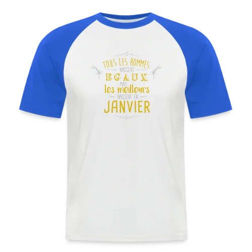 T-Shirt Homme 'Les Légendes Naissent en Janvier' - T-shirt baseball manches courtes Homme