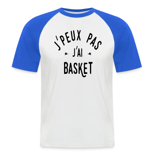 Je peux pas, j'ai basket ! - T-shirt baseball manches courtes Homme