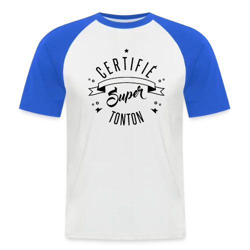 T-shirt Certifié Super Tonton - T-shirt baseball manches courtes Homme