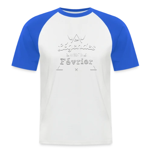 Février : Le Mois des Légendes - T-shirt baseball manches courtes Homme