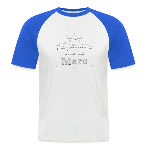 T-shirt Les Légendes naissent en Mars - Cadeau Anniversaire - T-shirt baseball manches courtes Homme