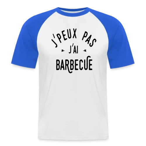 J'PEUX PAS J'AI BARBECUE - Humour & Grillades - T-shirt baseball manches courtes Homme