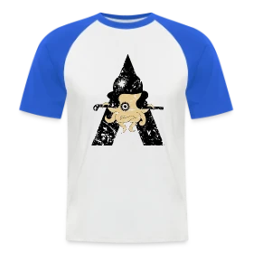 Maquette de T-shirt baseball manches courtes Homme « Poulpe Mécanique Steampunk » à imprimer et personnaliser