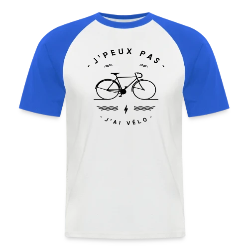 J'ai Vélo : Le T-shirt des Passionnés de Cyclisme - T-shirt baseball manches courtes Homme