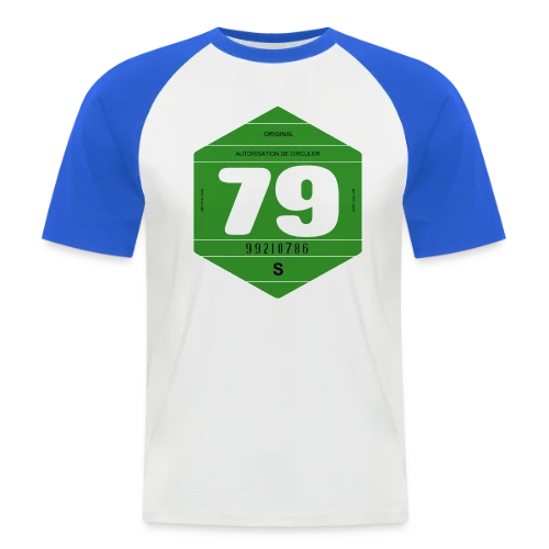 Vignette Automobile Vintage France 1979 - T-shirt baseball manches courtes Homme